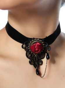 Gothic / Burlesque-Collier Halsband