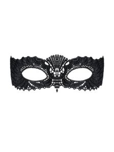 Guipure-Maske in schwarz von Obsessive