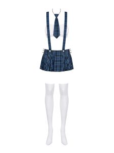 Schulmädchen-Outfit aus elastischem Multistretch-Material