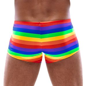 Bunte Streifen-Pants in Regenbogenfarben