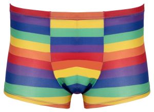 Bunte Streifen-Pants in Regenbogenfarben